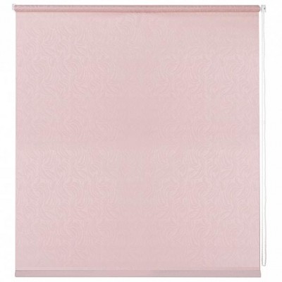 Рулонная штора «Миниролл Волнистые узоры (розовый) - ширина 60 см.»