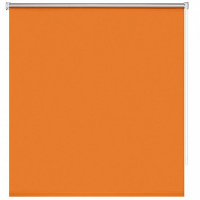 Рулонная штора «Миниролл Блэкаут Плайн (оранжевый) - ширина 80 см.»