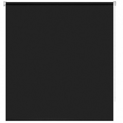 Рулонная штора для кухни «Миниролл Плайн (черный графит)»