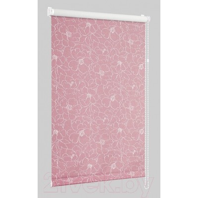 Рулонная штора Delfa Сантайм Металлик Камелия СРШ-01М 72206 (73x170, розовый)
